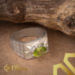 انگشتر نقره نگین زبرجد پاکستان