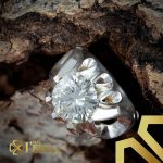 انگشتر نقره نگین مزنایت - تصویر 2