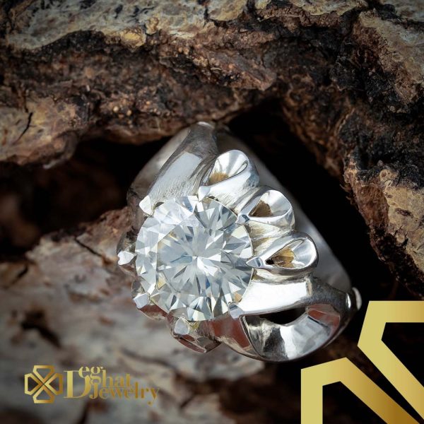 انگشتر نقره نگین مزنایت - تصویر 2